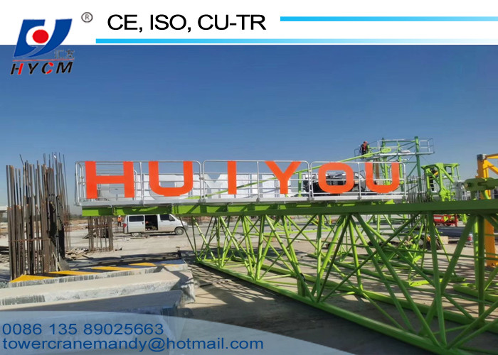 10t Building Luffing Tower Crane D5020 Model 50m Long Jib 2.0t End Load 2*2*3m Mast