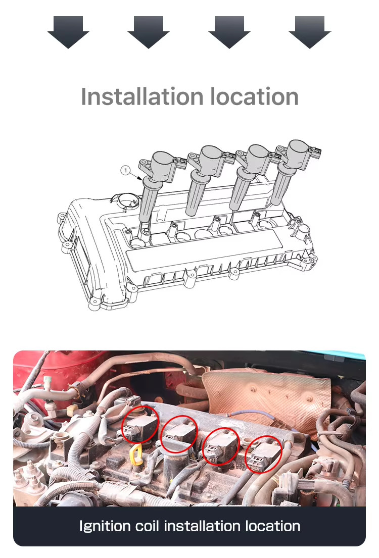 Toyota Auto Ignition Coil 90919-02258 For Corolla Prius 1.8L 90919-02252