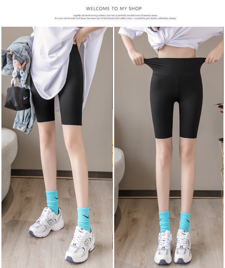5 Cropped Shorts Thin Stretch Leggings Fitness Biking Pants Yoga Pants Leggings For Women