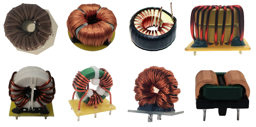 Magnetic copper wire choke coil toroidal ferrite core through hole power inductor coil for Tesla coil generator
