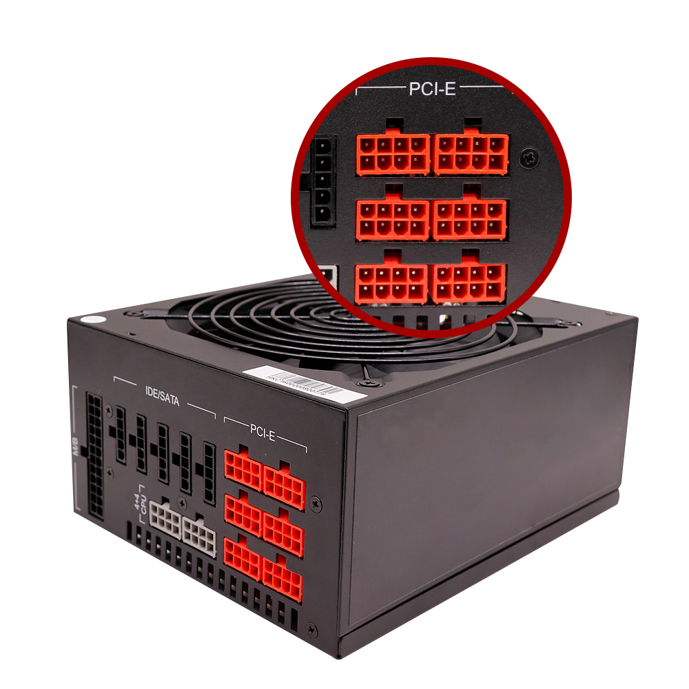 Wholesale 160-240v 1600W 1800W Full Modular PSU /Power Supply 80 Plus Gold For 6/8 GPU computer desktop