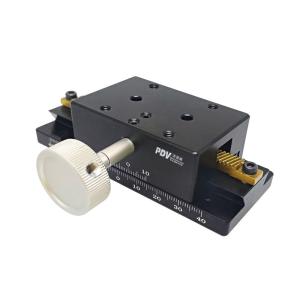 X Axis 80mm Manual Linear Stage Dovetail Guide Rail Optical Sliding Platform