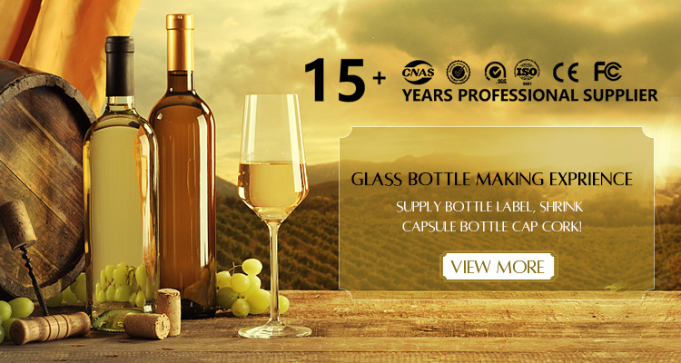 Wholesale 500ml 700ml 750ml 75cl Glass Wine Bottles with Caps