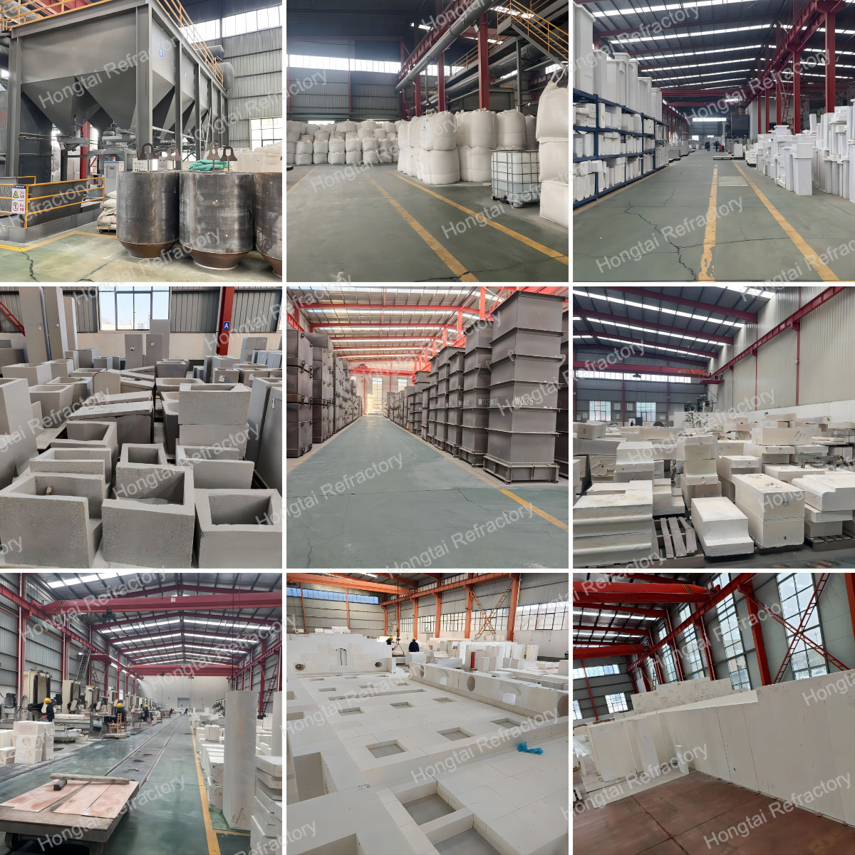 Temperature Fused Alumina Brick for Glass Production Refractoriness Degree Super-Class