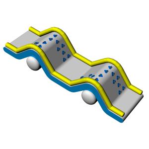 Bounica Floating Inflatable Water Slide With TUV Certificate