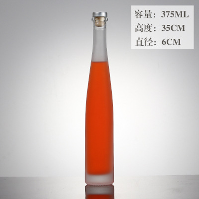 200ml-750ml Glass White Wine Bottle Vodka Bottle Water Bottle Cork with Custom Color