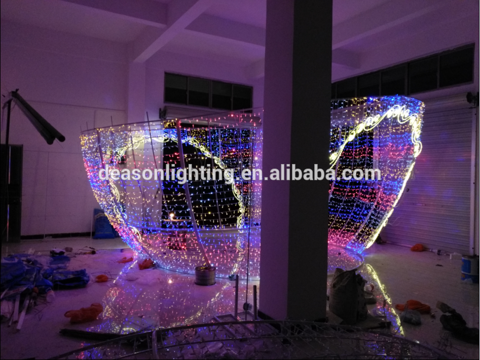 Giant outdoor christmas lights LED big Ball 3D Motif Light