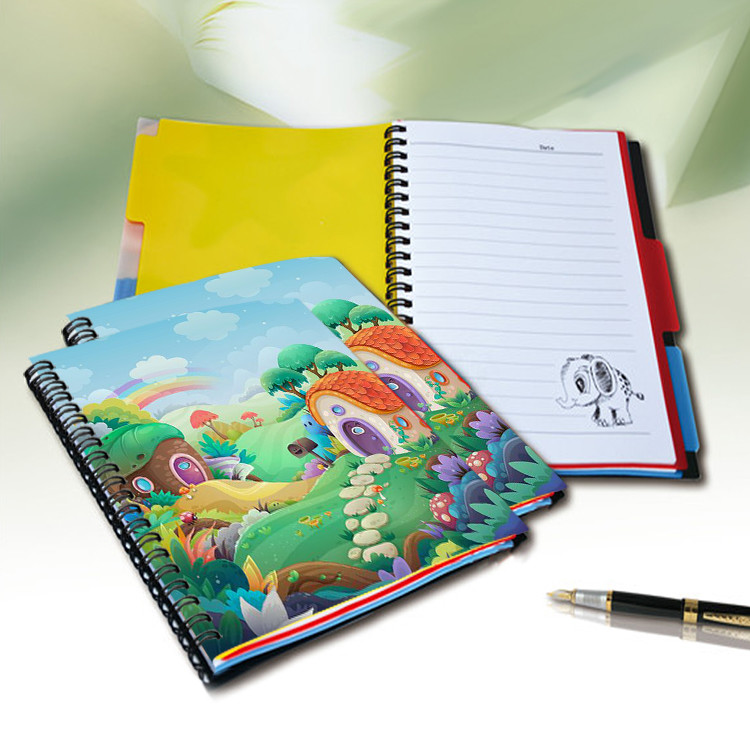Sexy Girl Design Notebook 3D Lenticular Printing Service Journals PET / PP / PVC Lentiuclar