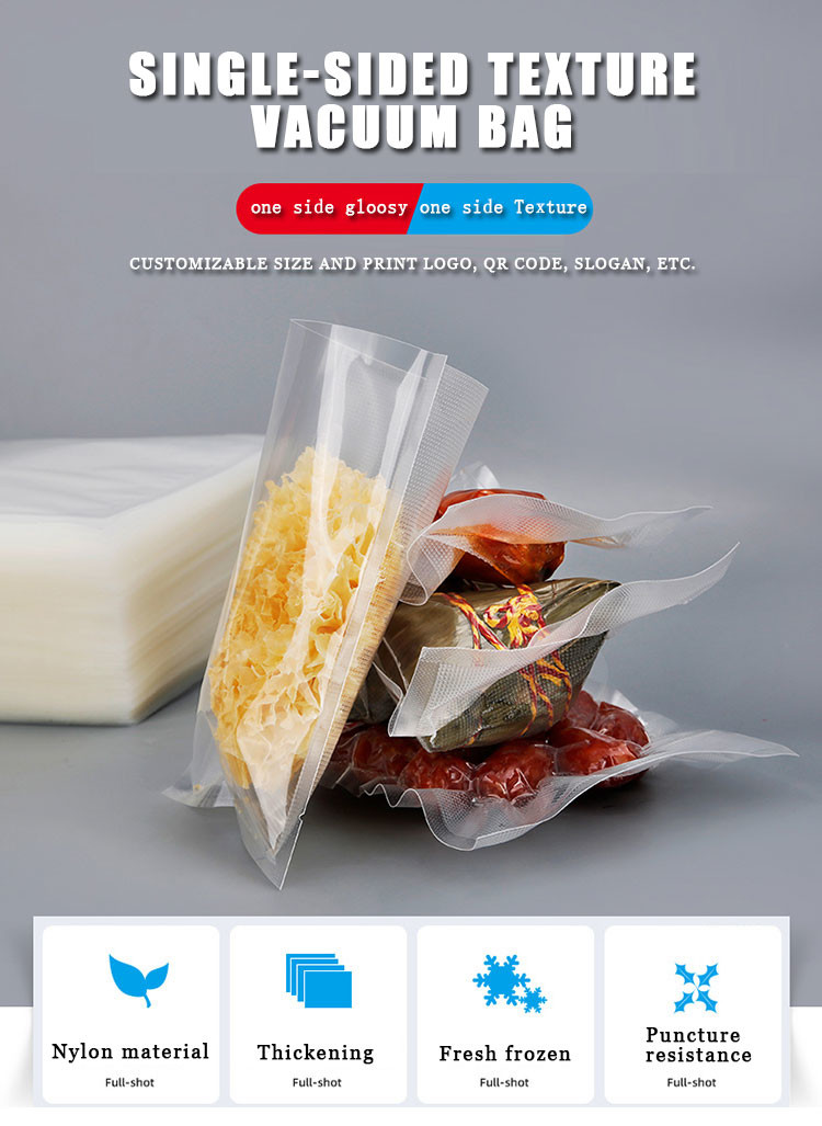 Reusable Food Saver Vacuum Sealer Bags Packaging Storage Compressed