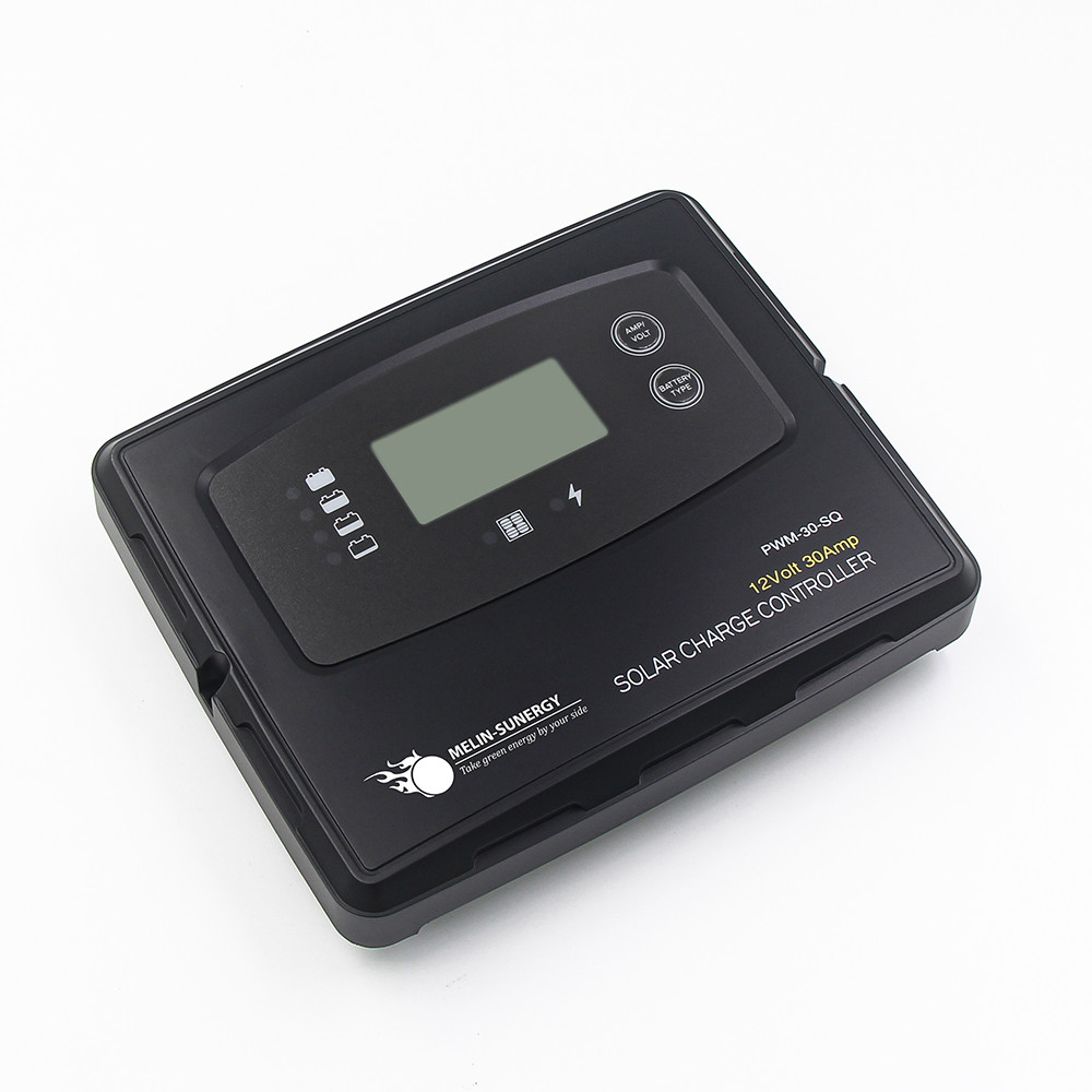 30 Amp 5 Stage Charging PWM Digital Solar Charge Controller 12V 24V With BMS Wake Up