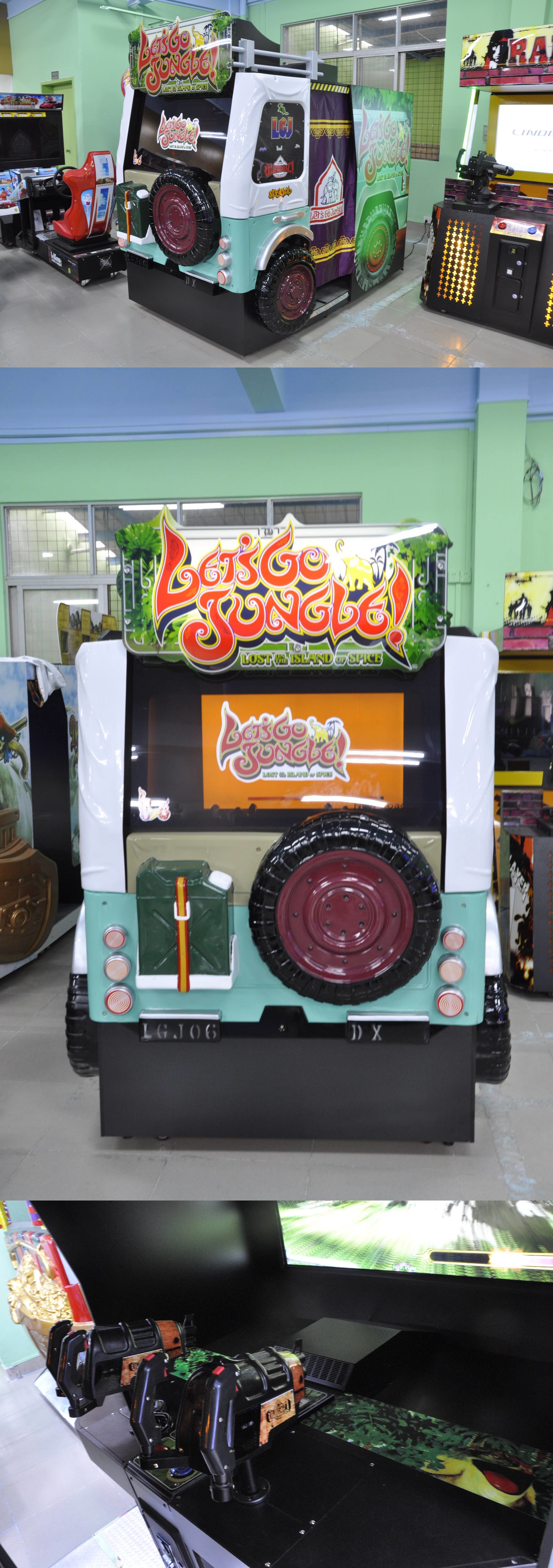 Let's Go Jungle Video Shooting Arcade Game Simulator FEC Game For 2 Players