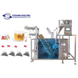 3.5Kw 220V Inner And Outer Tea Pouch Packing Machine Triangle Sachet
