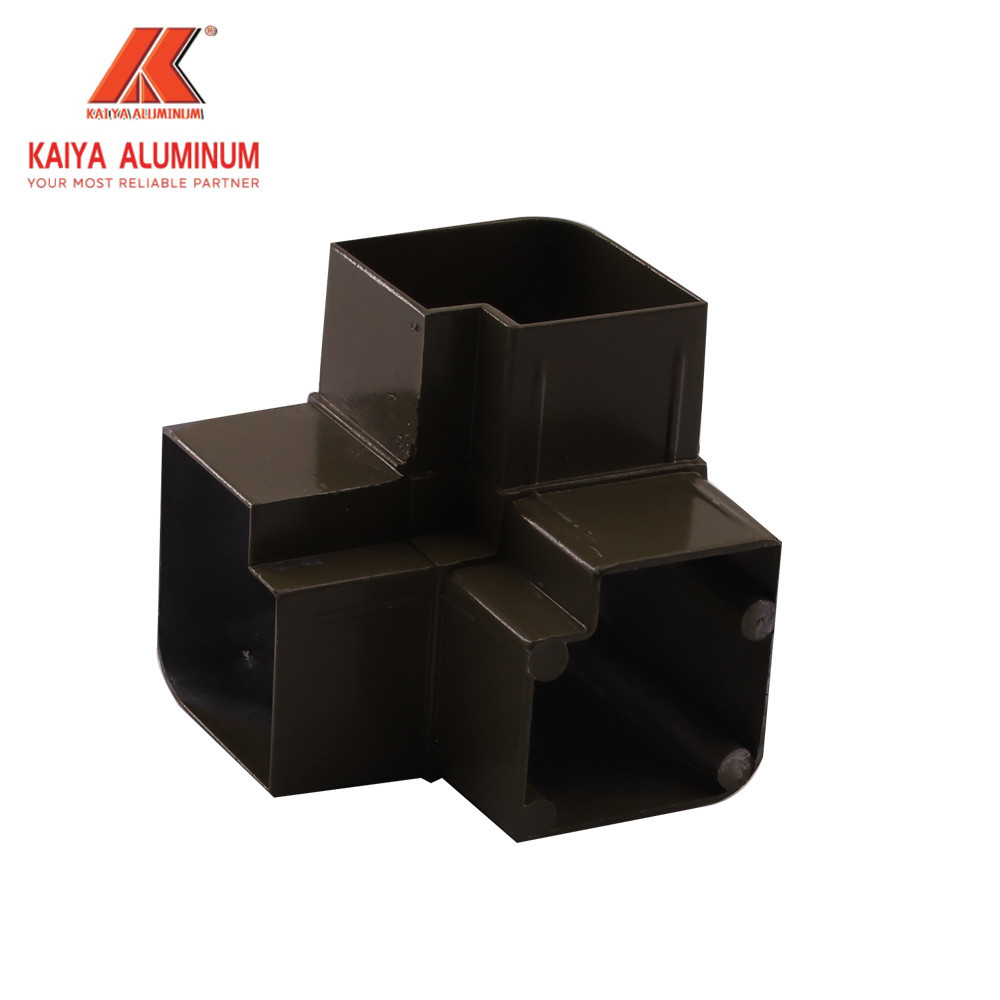 1/2" 6061 CNC Aluminum Profile Tri Angle 3 Way Corner Elbow
