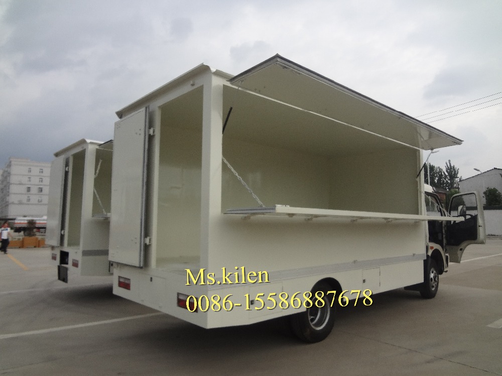 Small Cargo Van Truck Food Vending Truck Left Steering Manual Transmission
