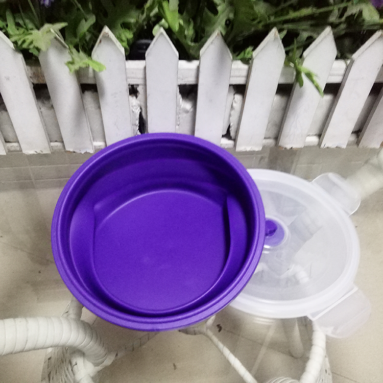 Warmer Food Grade High Quality Factional Silicone Circle Lunch Box Fresh Container For Food & Soup