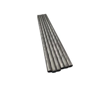 Customizable Length Ground Surface Finish Cemented Carbide Helical Rods for Precision Cutting
