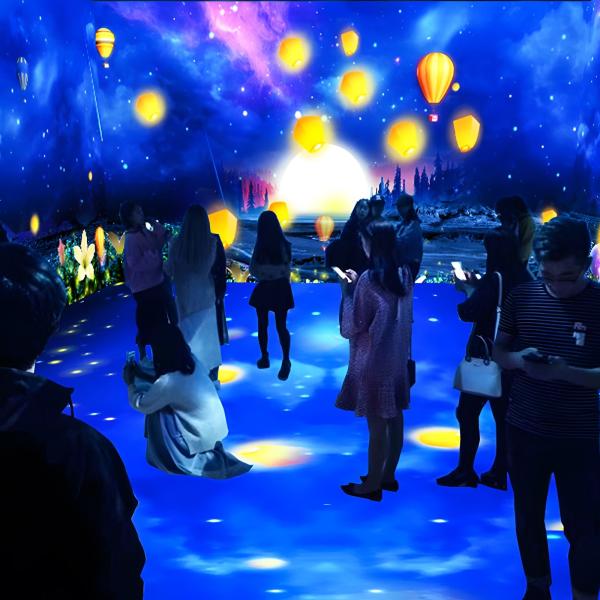 Virtual Reality Cave Technology Immersive Visual Feast Art Performance