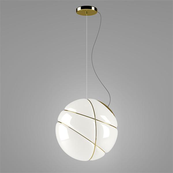 Italian glass ball white pendant lights living room restaurant bedroom Armilla