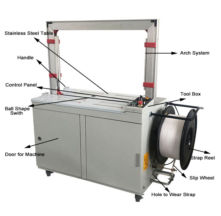 Corrugated Binding Carton Box Strapping Machine 850x600