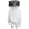 Buy cheap Round Veil White Bee Jacket with Round Hat of Beekeeping Protective Clothing from wholesalers