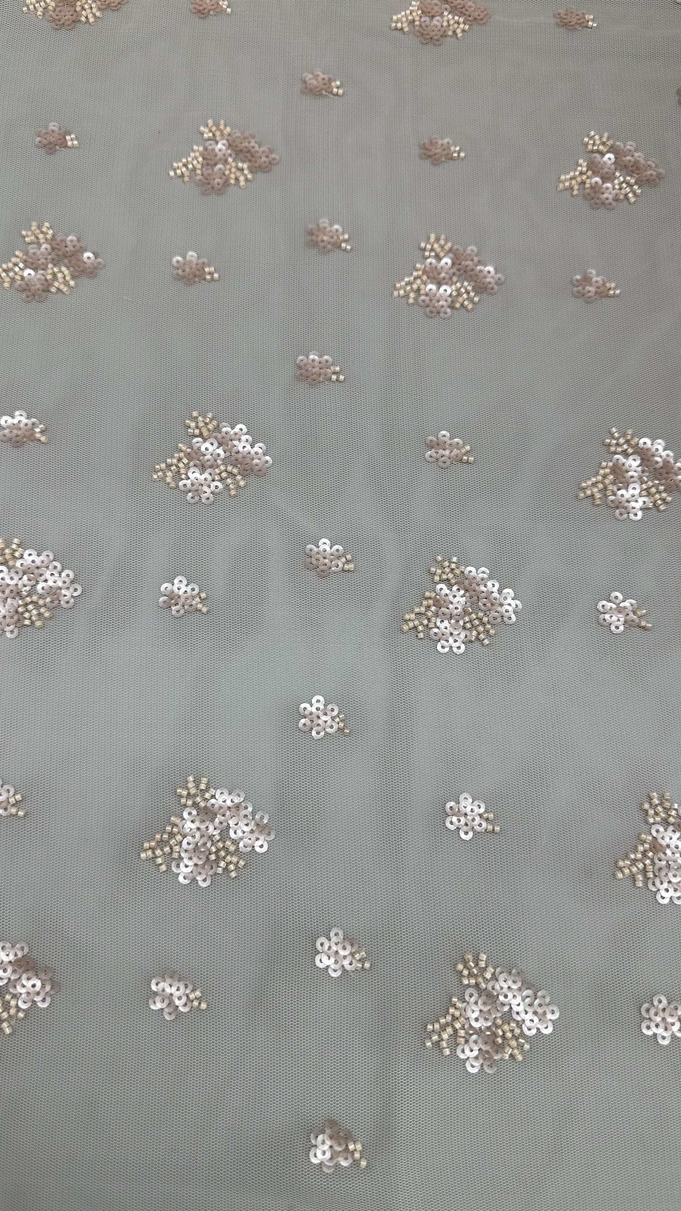 Luxury Sequin Beaded Embroidered Fabric Lace Fabric For Couture Occasion