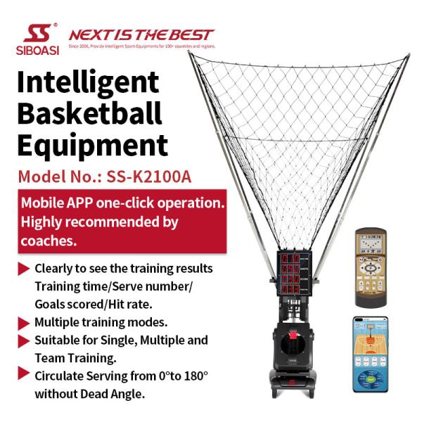Quality SS-K2100A Intelligent Basketball Training Facilities Shooting Passing Machine for sale