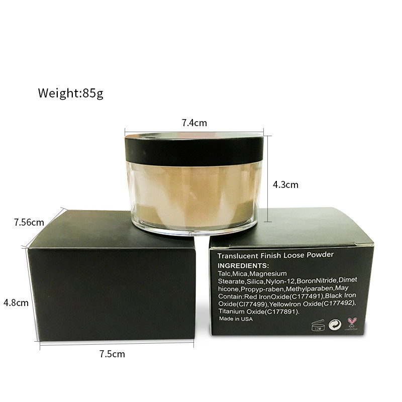 MSDS Sunscreen Loose Mineral Powder 6C Color ISO Oil Control Makeup Powder