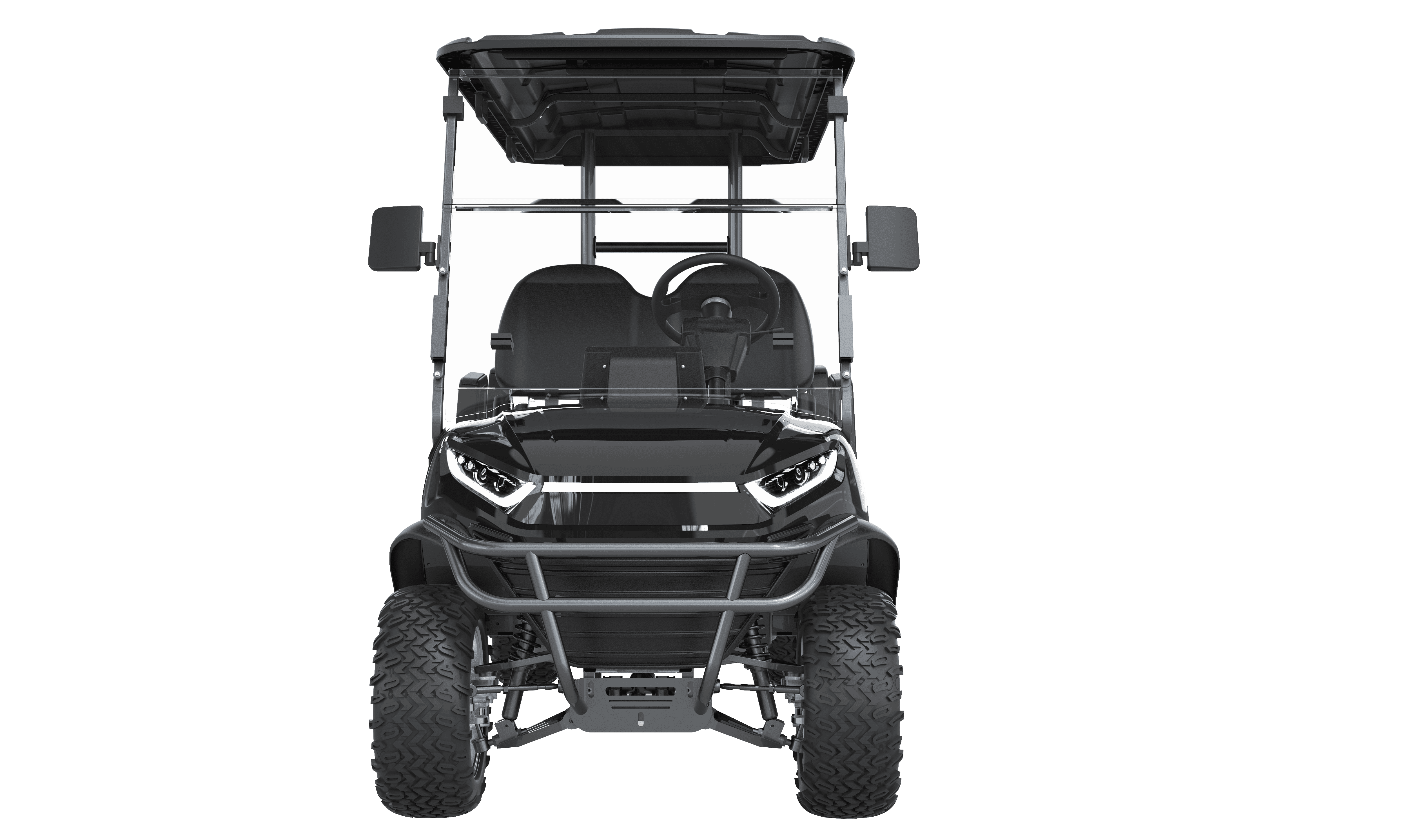 205/50-10 Tire Size 4 Seaters Lifted Electric Golf Cart for Golf Course and Yard