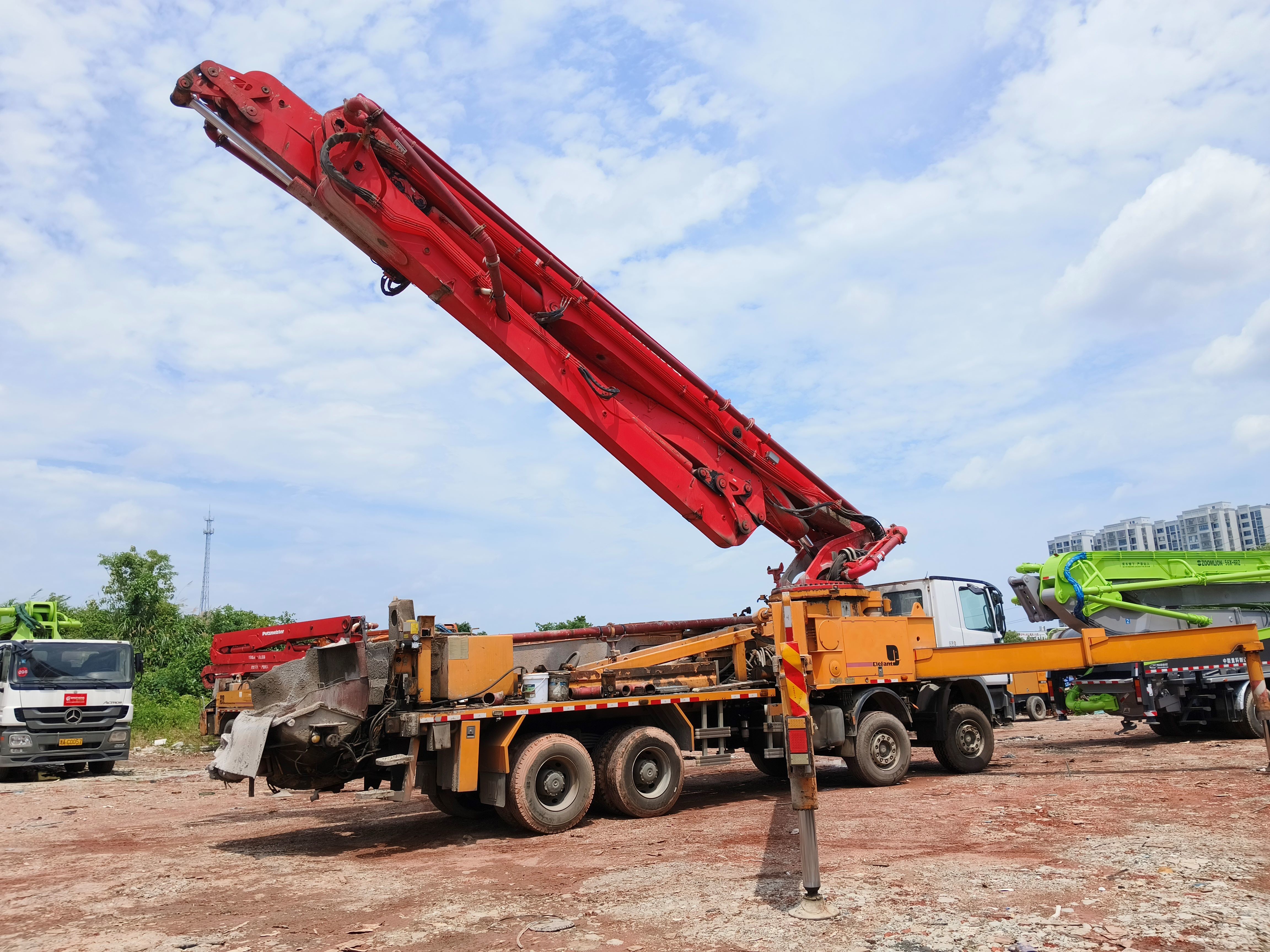 2013 Used Putzmeister Concrete Pump 53m on Mercedes-Benz Chassis