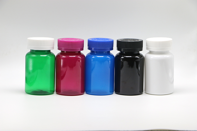 Translucent Supplement Bottles 120mL 4oz PET Capsule Bottles with Safety Cap