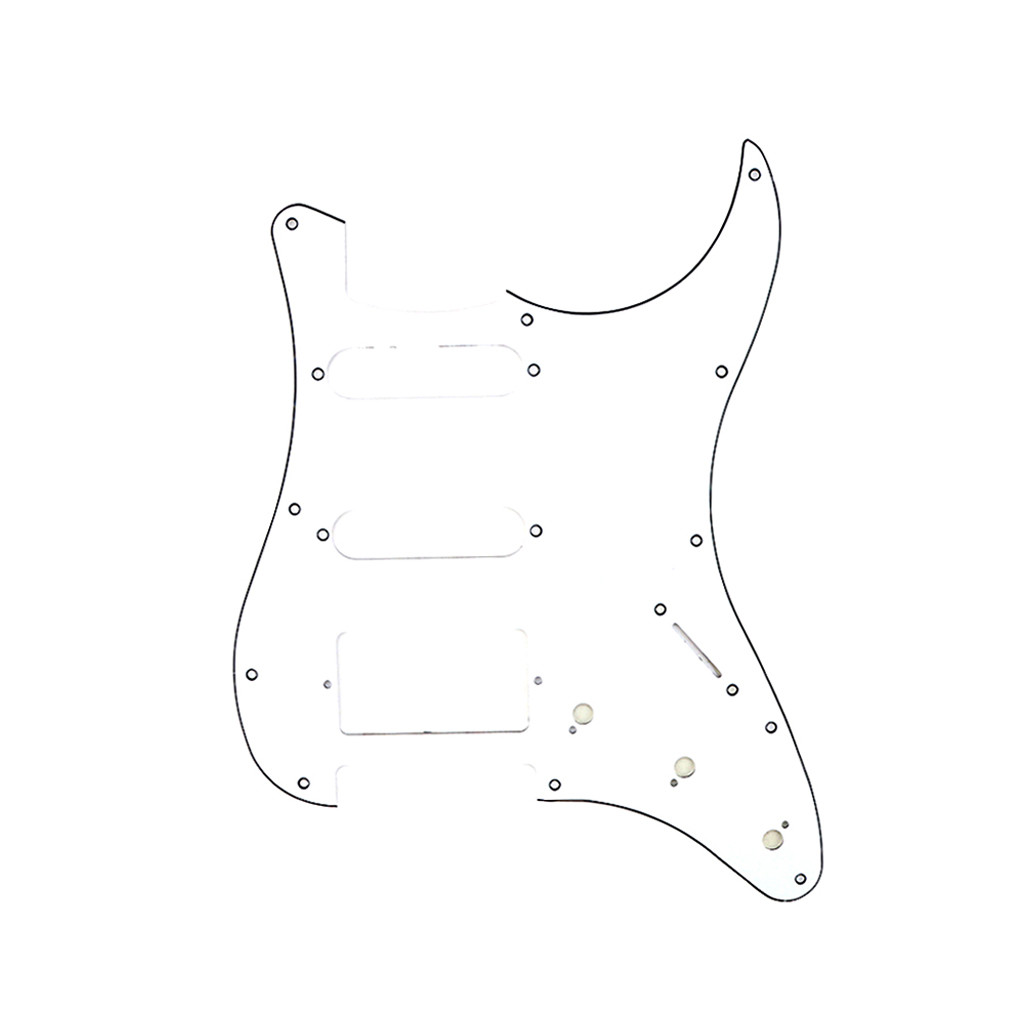11 Holes Electric Guitar Pickguard White Scratch Plate For FD ST Style Guitar Accessories
