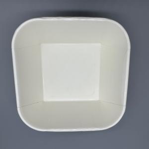 Square Box Biodegradable Disposable Suitable Paper Square Bowl With Lid For