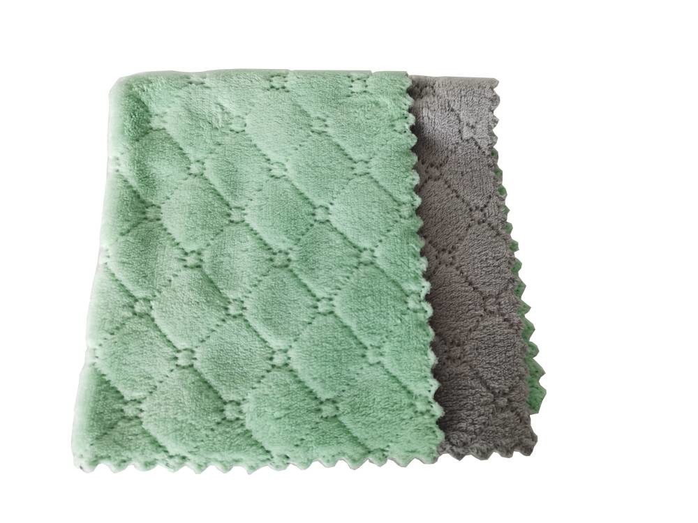 Microfiber Cleaning Cloth Double-Sided Kitchen Towel Lint Free Multi-Purpose Dust And Dirty Cleaning