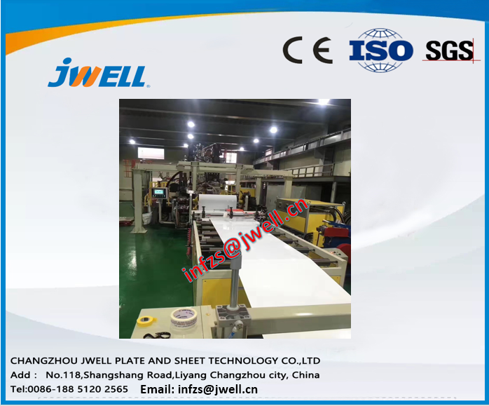 Jwell PLA sheet extrusion line