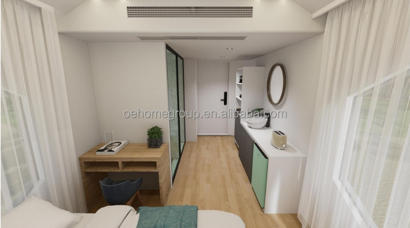 Fully Assembled Prefab Houses Customized Small Prefab House For Guard Room Prefab House Kit