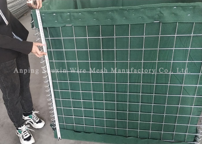 300gsm Geotextile Defensive Barrier Military Sand Wall Long Duration