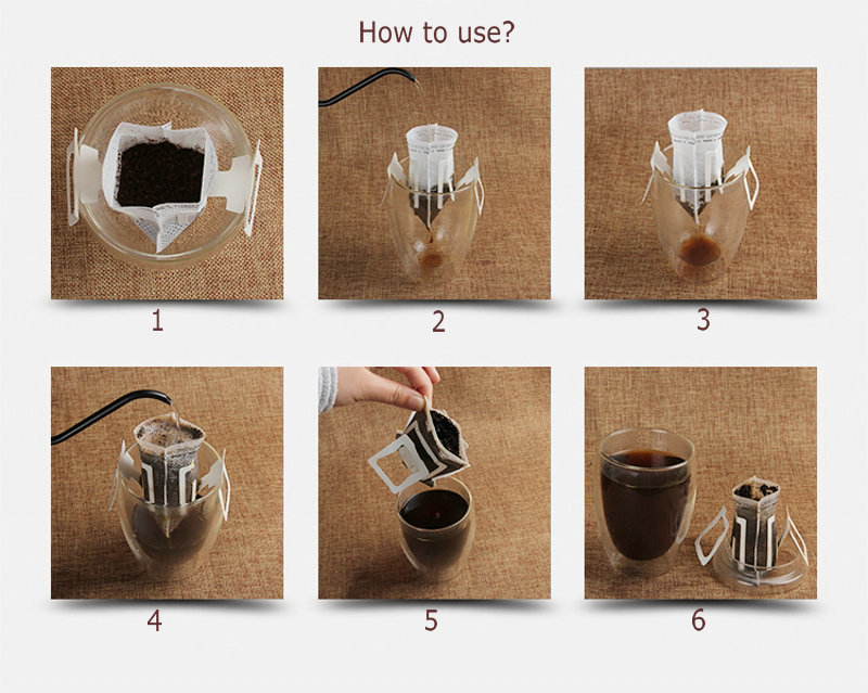 MOPP Individual Filter Coffee Bags Gravure Printing Sanitation