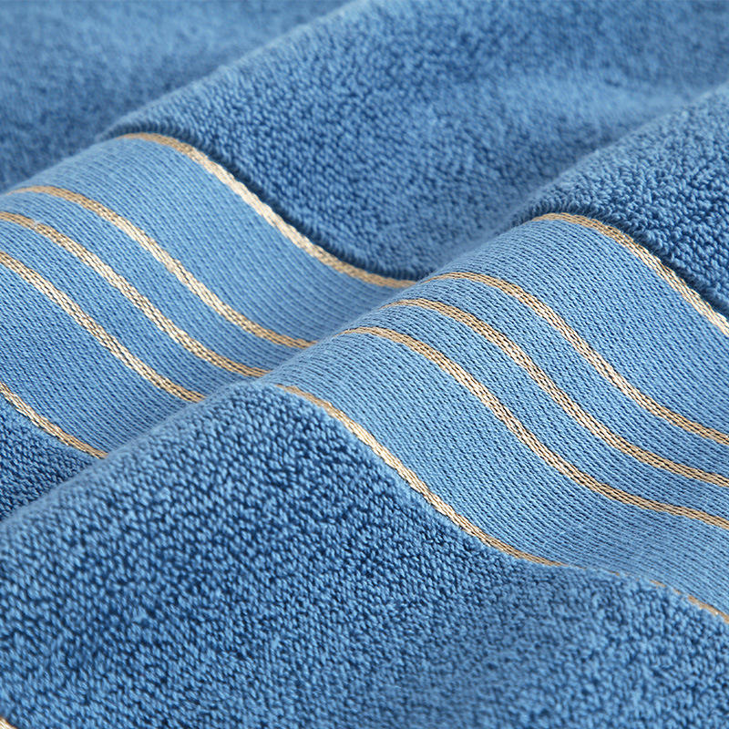 Hot Custom Pure Cotton Luxury Custom Logo Absorption Soft Golden Satin Dobby Bath Face Hand Hair Towel Sets Baby Towel Sample