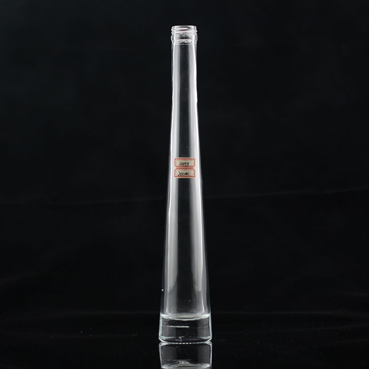 200ml 300ml 375ml Slender Shape Thin Glass Bottle for Vodka Manufacture Business