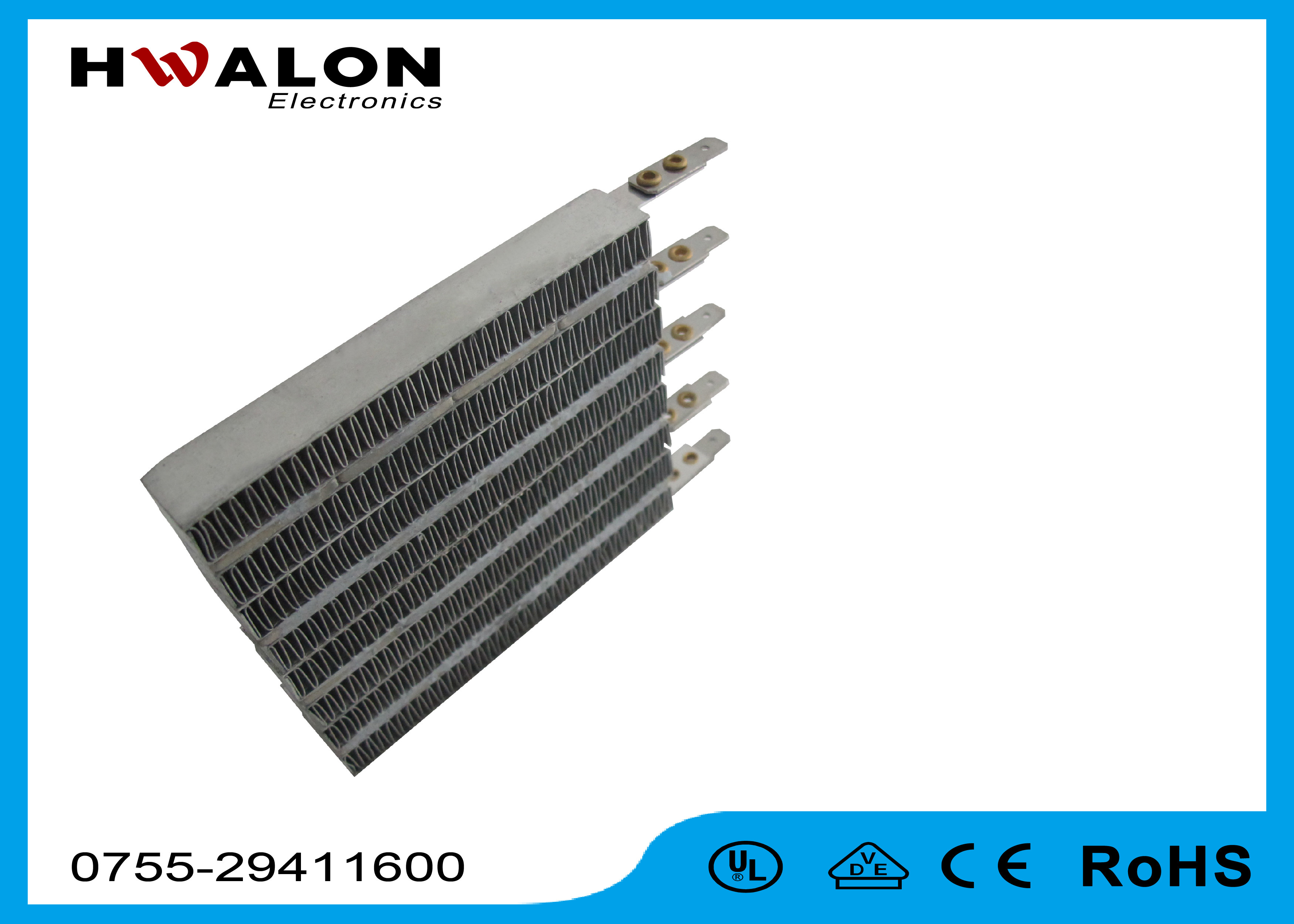 Custom Terminal / Size PTC Air Heater Element 1600 Watt For Air - Heating