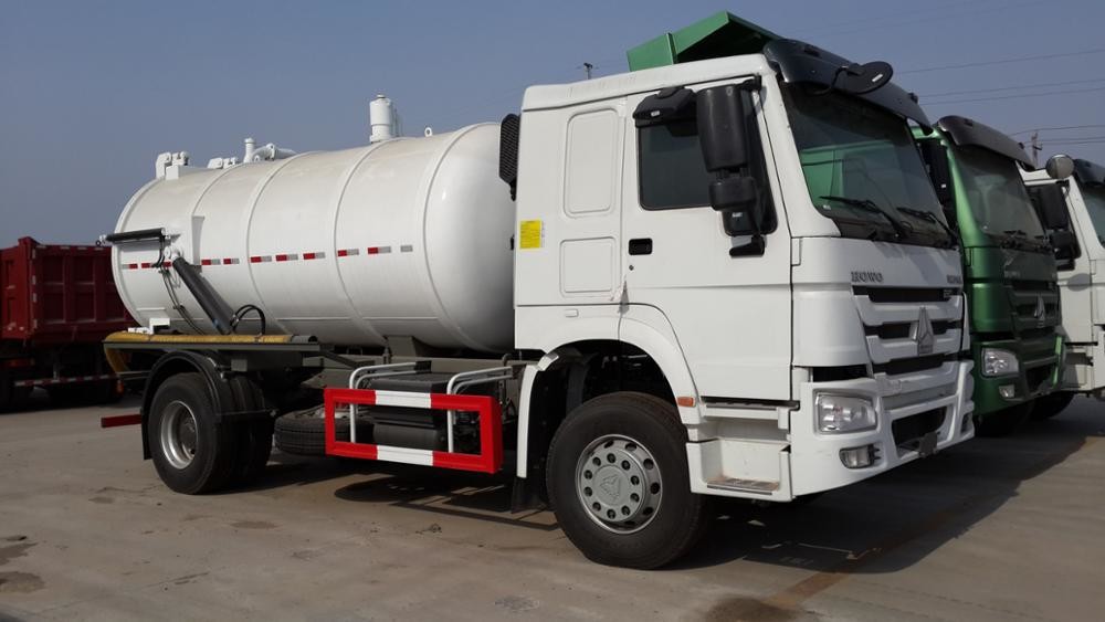 16M3 Sewage Suction Truck 6X4 EURO II Option 290HP / 336HP Left And Right Hand Drive
