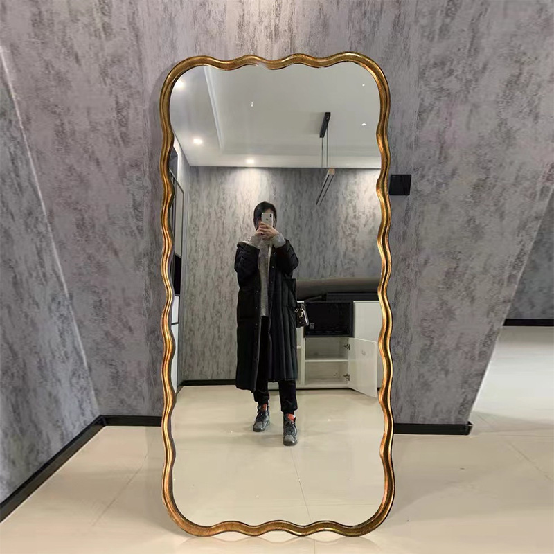 Customized Floor Length Oversized Floor Mirror Wooden Frame 71x32