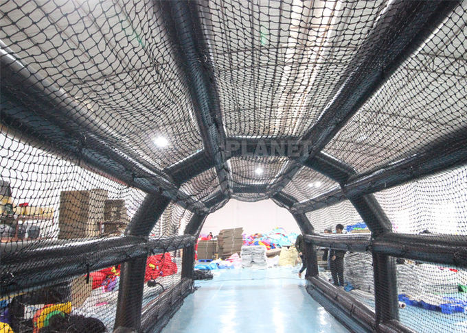 0.6mm PVC Air Sealed 40ft Inflatable Baseball Batting Cage With Net
