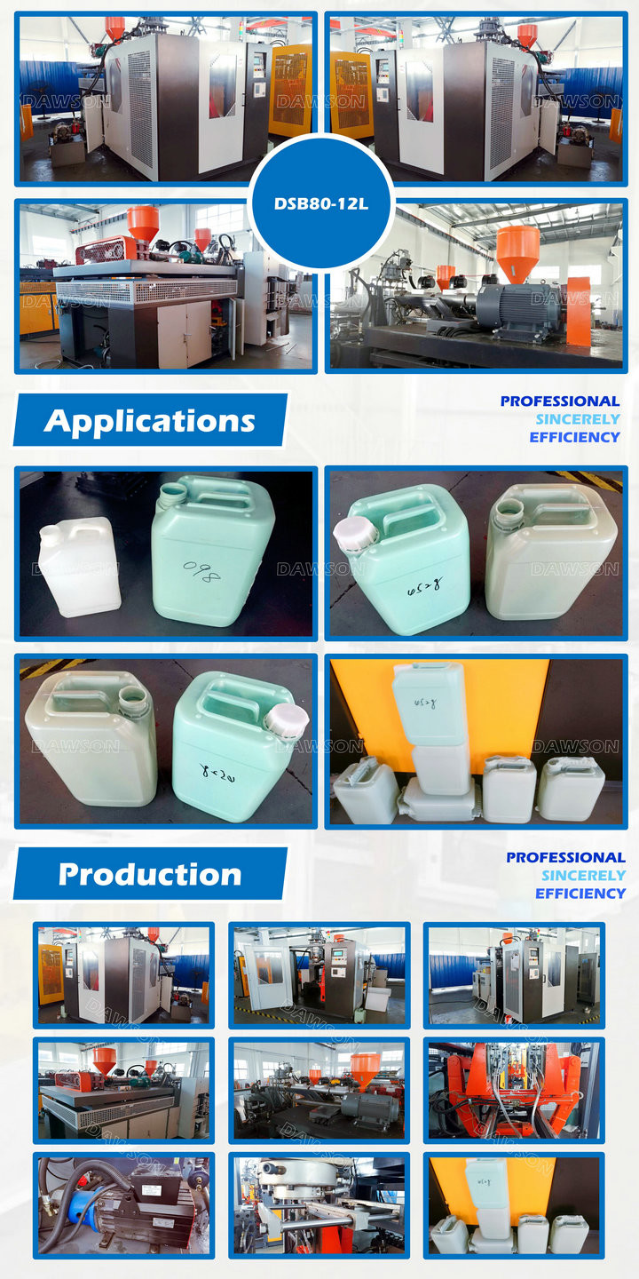 10L 270KN 8.3T HDPE Jerry Can Blow Molding Machine