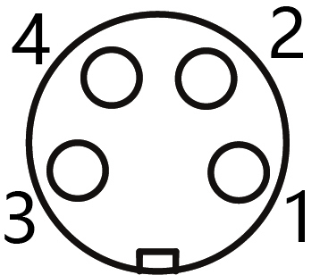 IP67 M8 Connector After Install Female 4P Shield 0.2m Cable Length