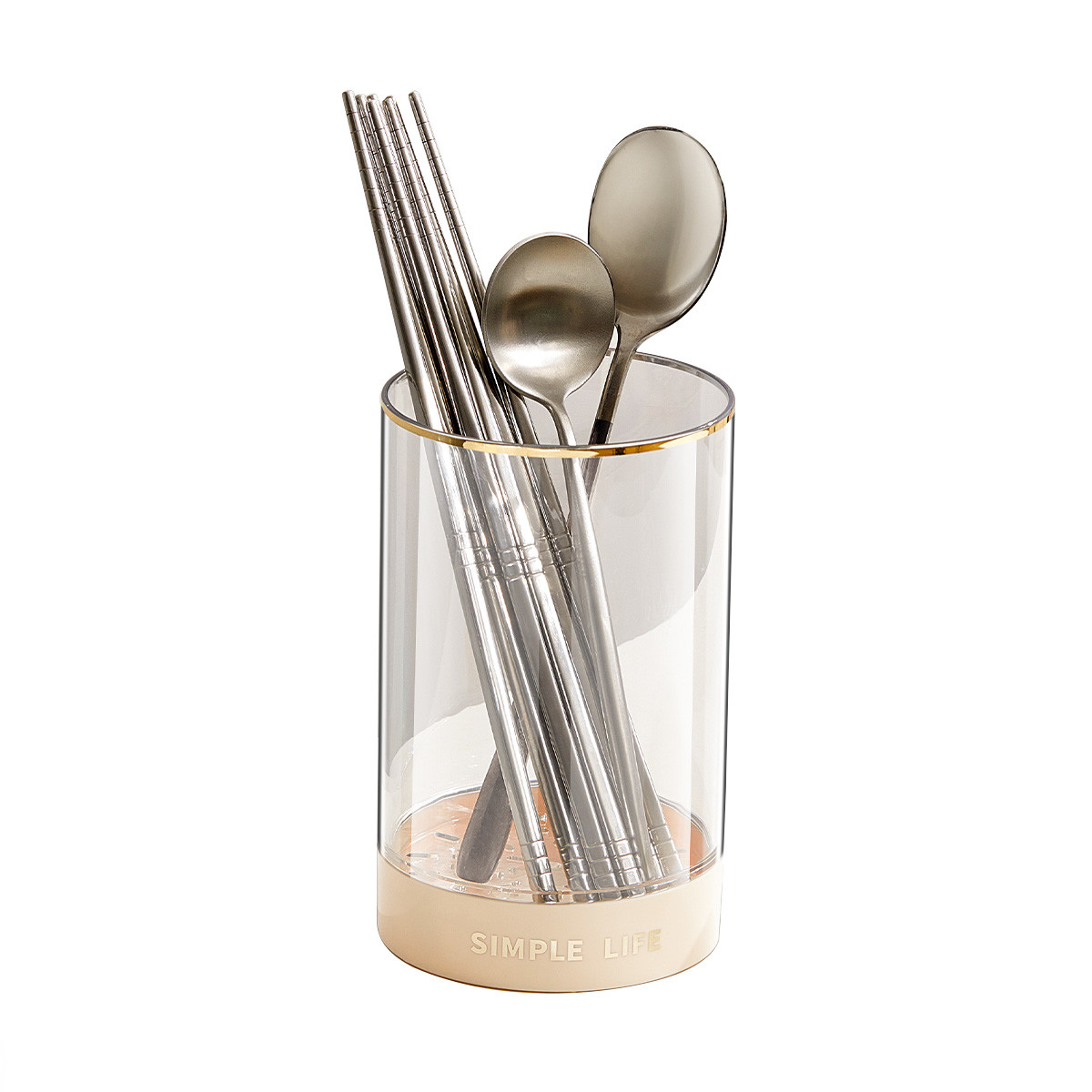 2 Sizes Kitchen Countertop Storage Utensil Holder Silverware Chopstick Organizer
