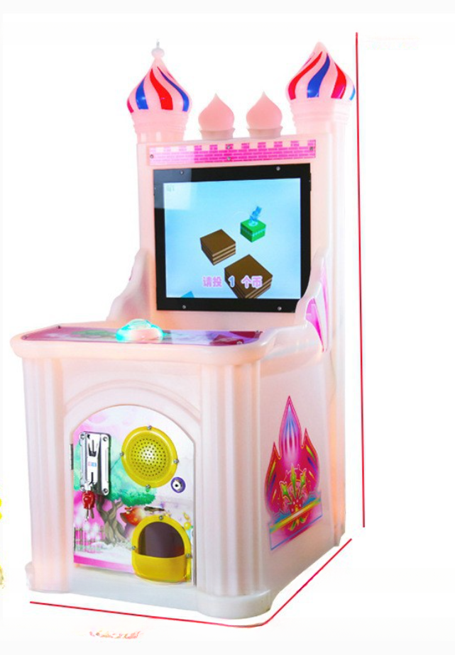 Guangzhou gaming factory children coin operated castle shooting arcade kids video racing game machines