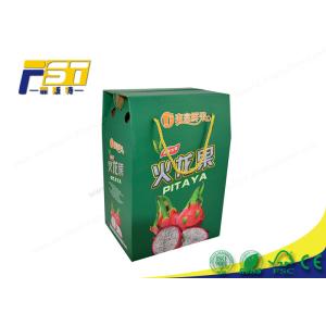 Printing Folding Colored Corrugated Boxes Custom Logo For Fruit Package Carton
