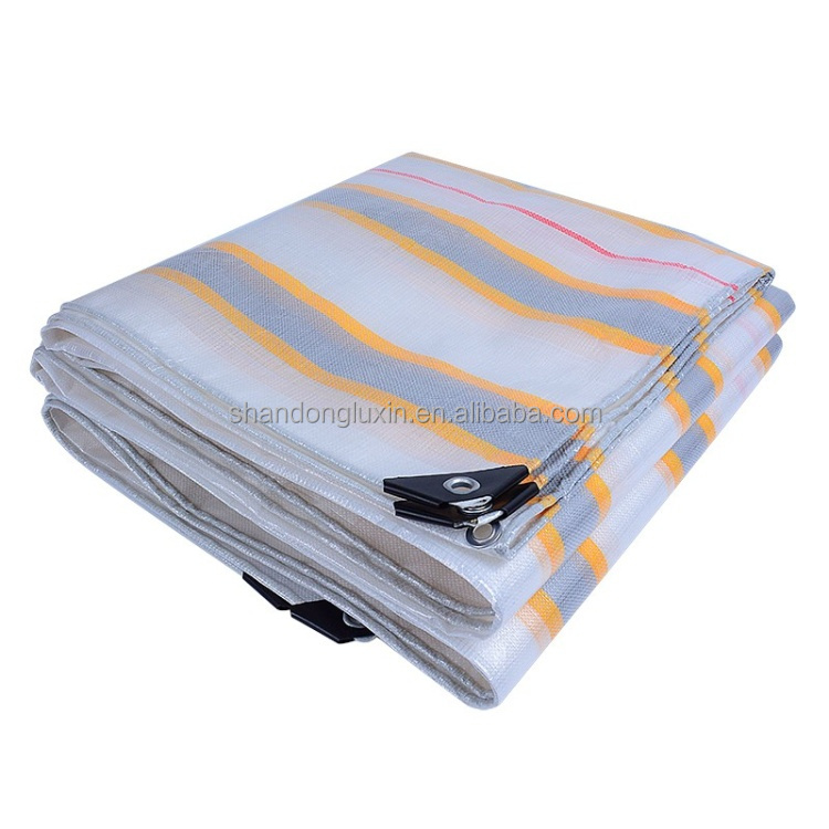 Hot Sale Woven PE Tarpaulin Fabric for Transportation Truck Covering 6*6-16*16 Density