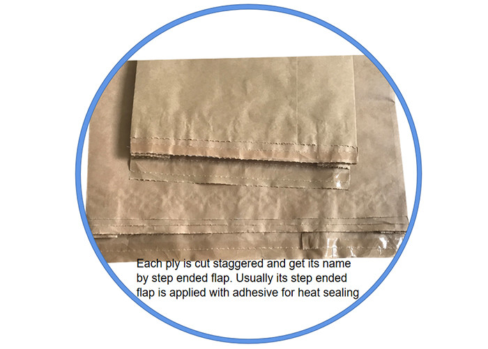 Hot Melt Adhesive Pinch Bottom Paper Bags Open Mouth Multiwall Kraft Paper Bags Sacks